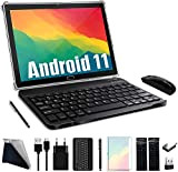 Tablette 10 Pouces Android 11,FEONAL 4G LTE Tablettes avec 2 SIM Slot 4GB RAM 64GB ROM 128GB TF avec Clavier ...