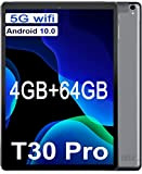Tablette Tactile 10.1 Pouces 5G WiFi + WiFi6 Android 10.0 Tablettes 8 Cœurs 1.8 GHz, 4Go RAM 64Go ROM(TF 128Go) ...