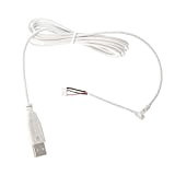 Tanmo Câble de Souris USB 2 m Fil de Remplacement de Ligne de Souris en PVC pour Accessoire de réparation ...