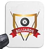 Tapis de souris Mousepad (Mauspad) Snoker BILLARD BILLES BILLARD Les Billards Table de billard Table QUEUE pour votre ordinateur portable, ...