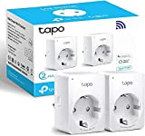 Tapo Prise Connectée WiFi, Prise Intelligente compatible avec Alexa et Google Home, 10A Prise Type F, Contrôler le radiateur, la ...