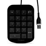 Targus Pavé numérique – Clavier filaire USB-A 91 cm pour saisir des chiffres – Mini clavier numérique pour ordinateur – ...