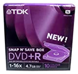 TDK DVD-r 4,7GB-Color Lot de 10
