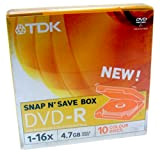 TDK DVD-R 47 4.7GB Lot de 10