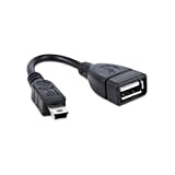 TechExpert Cable Mini USB OTG 5 Broches vers USB Femelle pour connecter Une clé USB à Un autoradio GPS ou ...