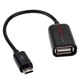 TECHGEAR® Câble adaptateur USB On-The-Go vers Micro-USB pour Lenovo Yoga Tablet 8/Yoga Tablet 10/Yoga Tablet 10 HD+