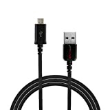 TECHGEAR Extra Long 2 Mètres Câble USB Chargeur/Transfert de Données Synchronisation Comapatible pour BlackBerry Leap, Classic Q20, Q10, Q5, Passport, ...