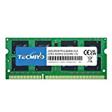 TECMIYO 2Go (2Gox1) DDR2 800MHz PC2-6300 PC2-6400 DDR2 800 (200 PIN) SODIMM Mémoire pour Ordinateur Portable