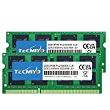 TECMIYO 4Go (2Gox2) DDR2 800MHz PC2-6300 PC2-6400 DDR2 800 (200 PIN) SODIMM Mémoire pour Ordinateur Portable