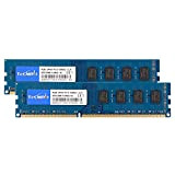 TECMIYO 8GB Kit (2x4GB) DDR3 1333MHz PC3-10600 Unbuffered Non-ECC CL9 2Rx8 1.5V Dual Rank 240 Pin UDIMM Bureau Mémoire RAM ...