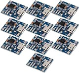 TECNOIOT 10pcs TC4056 1A 5V Lithium Battery Charging Module Mini/Micro USB Interface Compatible with TP4056