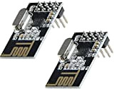 TECNOIOT 2pcs NRF24L01 2.4GHz Wireless Transceiver Module for Arduino Microcontroller | 2pcs NRF24L01 Module sans Fil 2,4 GHz pour Arduino, ...