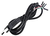 TECNOIOT 4pin PL2303 USB to UART TTL Cable Module RS232 Serial 4-pin PL2303HX Cable