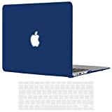 TECOOL Coque Compatible avec MacBook Air 13 Pouces 2017-2010 (A1466 A1369), Mat Case Étui Rigide Mince Plastique +Protection EU Clavier ...