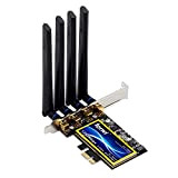 Teday Adaptateur WiFi PCIe T919 1750 Mbps BCM94360CD MacOS Hackintosh Bluetooth 4.0 802.11ac 2.4G / 5G Carte sans Fil PC ...