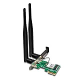 Tenda Clé WiFi AC 1200Mbps - Adaptateur USB WiFi 2,4G/5GHz Double Bande Puissante sans Fil - Dongle PCIe WiFi avec ...
