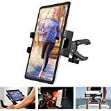 Tendak Support Tablette pour Vélo D'appartement Réglable à 360° Guidon Gymnastique Microphone Tapis de Course Support pour iPad Pro iPad ...