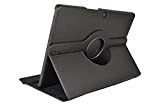Theoutlettablet® Swivel Holster pour Tablet 360º Bq Aquaris M10 10.1" Book Cover Case Protección delantera y trasera Color Negro
