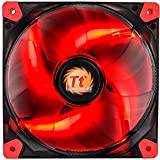 Thermaltake - Luna 12 LED - Ventilateur PC (12V - 20.7 dB - diam: 12cm - 1200 RPM) Rouge