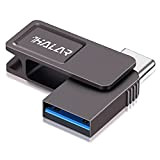 THKAILAR Mini clé USB 3.0 32Go USB 3.0 et Type C OTG, Double clé USB en métal, clé USB étanche ...