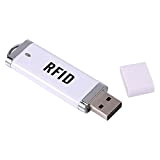 Tihebeyan Lecteur RFID Portable 125khz, Lecteur De Carte D'identité en Forme De Disque en U Lecteur D'interface USB sans Contact ...