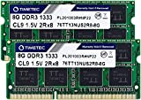 Timetec 16 Go KIT (2x8 Go) DDR3 1333MHz PC3-10600 Non-ECC sans Tampon 1.5V CL9 2Rx8 Double Rang 204 Broches SODIMM ...