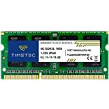 Timetec 4 Go DDR3L/DDR3 1600MHz PC3-12800 Non-ECC sans Tampon 1.35 V/1.5 V CL11 2Rx8 Double Rang 204 Broches SODIMM Ordinateur ...