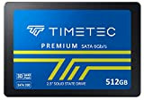 Timetec 512 Go SSD 3D NAND SATA III 6 GB/s 2,5 Pouces 7mm (0,28") 400ToW Vitesse de Lecture jusqu'à 530 ...