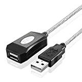 TNP Câble d'extension USB A de 15 FT- Rallonge USB 2.0 Haute Vitesse de Type A mâle à Femelle pour ...