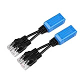 TNP Câble répartiteur Ethernet RJ45 2 mâles vers 1 Femelle (1 Paire) - Adaptateur Splitter de données PoE LAN connecteur ...