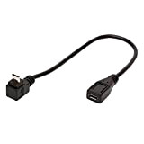 Tomost Câble micro USB coudé à 90 degrés Micro-B mâle vers femelle pour téléphone portable Android, tablettes, Nest Indoor, Arlo ...
