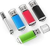 TOPESEL Lot de 5 Clé USB 8Go,Clés USB 2.0 Flash Drive Stockage Externe pour Ordinateurs Télévisions Voitures Autoradios (Noir Bleu ...