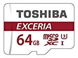 Toshiba EXCERIA M302 64Go carte mémoire Micro SD de 90 Mo / s 4K - THN-M302R0640EA