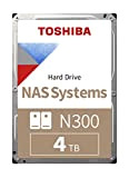 Toshiba N300 4 To NAS 3.5" SATA Disque Dur Interne. Fonctionnement 24/7, parfait pour NAS de 1 à 8 baies, ...