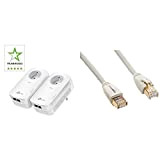TP-Link CPL 2000 Mbps avec 2 Ports Ethernet Gigabit et Prise Intégrée, Kit de 2 (TL-PA9025P KIT) & Amazon Basics ...