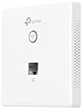 TP-Link Omada EAP115-Wall Point d'accès WiFi 4 N300 murale, 2 ports Ethernet 10/100M, Support PoE 802.3af/at