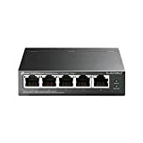 TP-Link Switch PoE (TL-SG1005LP) 5 ports Gigabit, 4 ports PoE+, 40W pour tous les ports PoE, Boitier Métal, Installation facile, ...