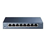 TP-Link TL-SG108 Switch Ethernet 8 ports Gigabit Hub RJ45 metallique 10/100/1000 Mbps, IGMP Snooping, switch RJ45 idéal pour étendre le ...