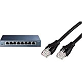 TP-Link TL-SG108 Switch Ethernet Gigabit 8 Ports Metallique 10/100/1000 Mbps (Vitesse jusqu'à 2000Mbps) - Garantie à Vie & Amazon Basics ...