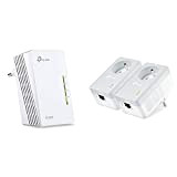TP-Link TL-WPA4220 CPL 600 Mbps WiFi 300 Mbps, 2 Ports Fast Ethernet & CPL 600 Mbps avec Prise Intégrée et ...