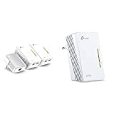 TP-Link TL-WPA4220T KIT - CPL 600 Mbps avec 2 Ports Ethernet, 1 CPL Filaire + 2 CPL WiFi + TL-WPA4220 ...