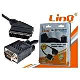 Trade Shop Câble de données VGA mâle vers péritel mâle 1,8 m 1,8 m LINQ A9040