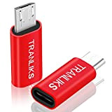 TRANLIKS Adaptateur Micro USB vers Lightning, Adaptateurs Lightning Femelle Micro USB mâle pour la Charge et la Transmission synchrone des ...