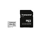 Transcend - 128Go - SDXC/SDHC 300S Carte microSD 128 Go avec adaptateur SD - Emballage Ouverture Facile - TS128GUSD300S-AE