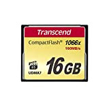 Transcend 16 Go Carte Mémoire CompactFlash (CF) UDMA 7 1000x TS16GCF1000