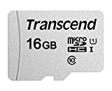 Transcend - 16Go - SDXC/SDHC 300S Carte microSD 16 Go avec adaptateur SD - Emballage Ouverture Facile - TS16GUSD300S-AE