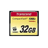 Transcend 32 Go Carte Mémoire CompactFlash (CF) UDMA 7 1000x TS32GCF1000