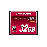 Transcend 32 Go Carte Mémoire CompactFlash (CF) UDMA 7 800x TS32GCF800