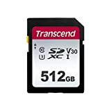 Transcend 512Go SDXC/SDHC 300S Carte SD - 512Go - Emballage "Ouverture facile" TS512GSDC300S-E