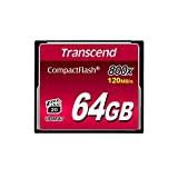 Transcend 64 Go Carte Mémoire CompactFlash (CF) UDMA 7 800x TS64GCF800
